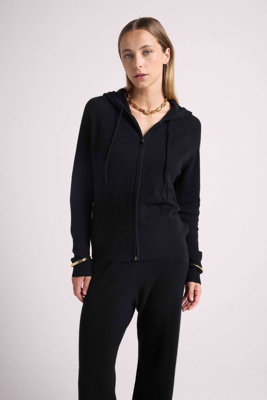 Sudadera con Cremallera y Capucha Zuma - Negro