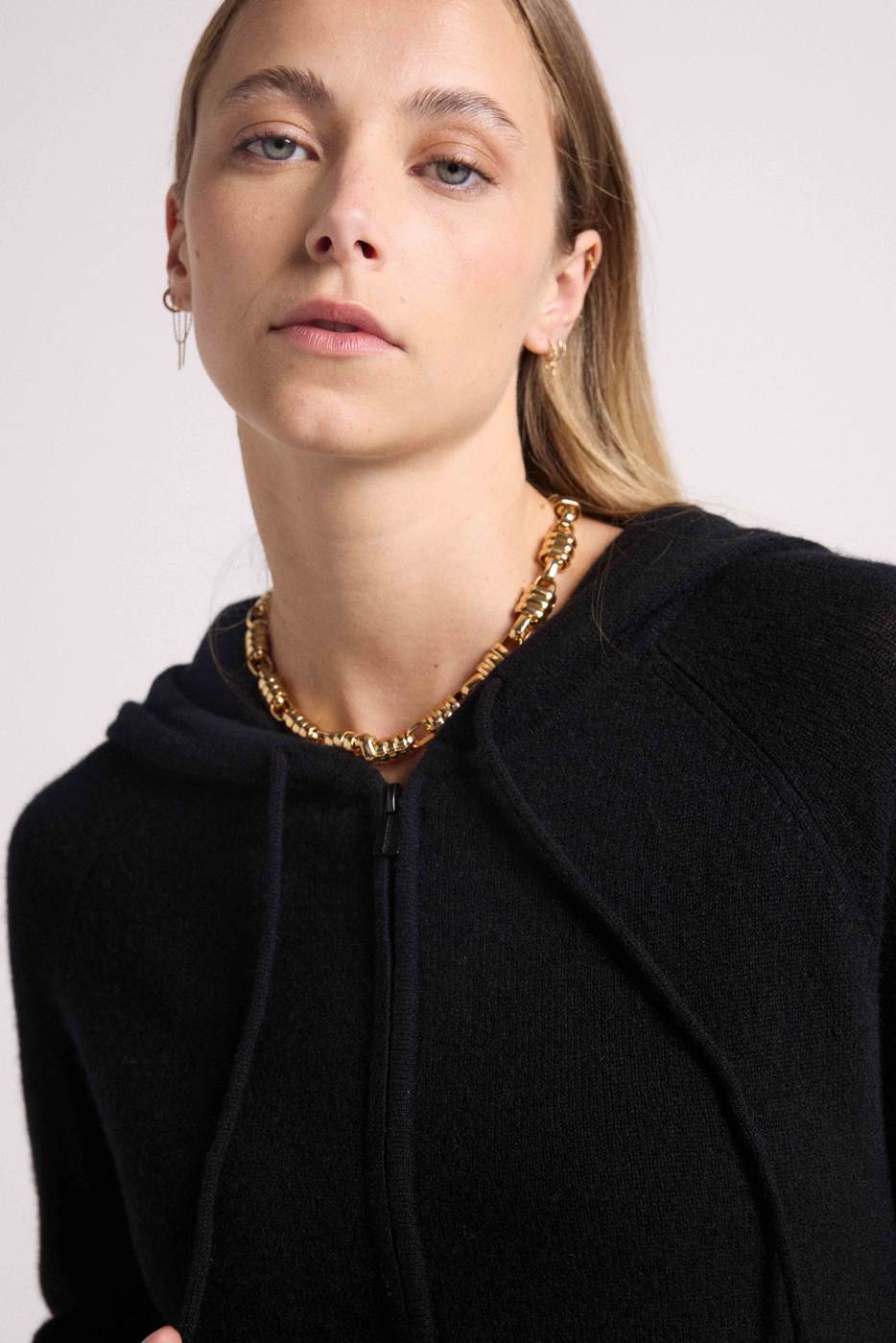 Sudadera con Cremallera y Capucha Zuma - Negro