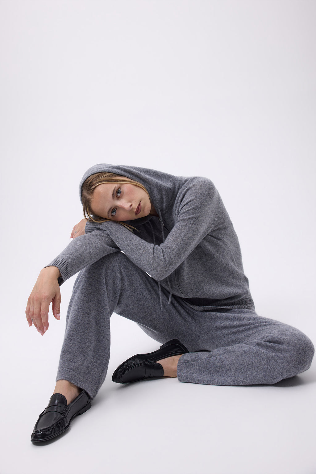 Sudadera con cremallera y capucha F Zuma - Gris oscuro - Mujer