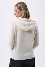 Sudadera con cremallera y capucha F Zuma - Blanco - Mujer