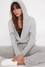 Zuma Zip-Up Hooded Sweatshirt - Light Grey