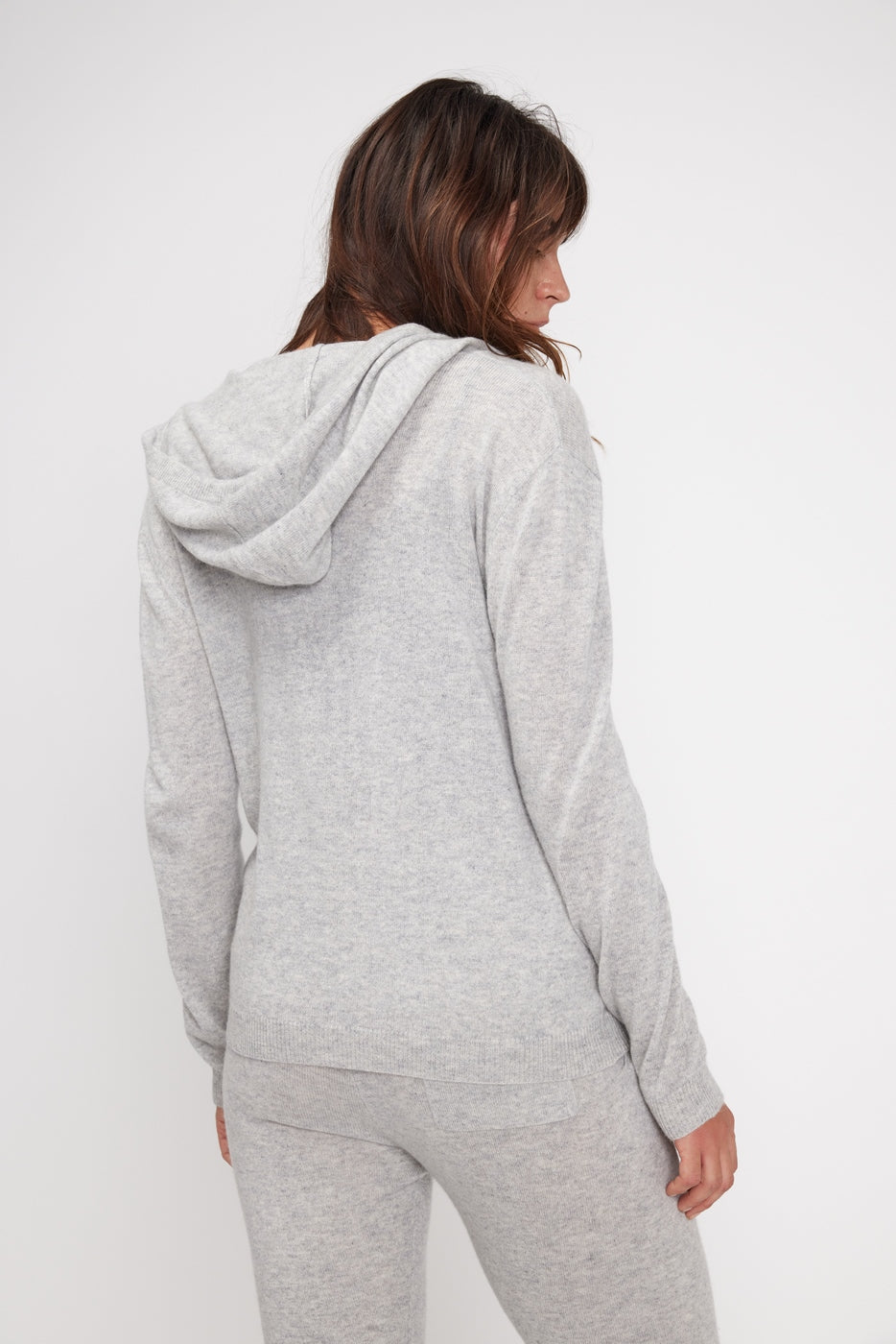 Zuma Zip-Up Hooded Sweatshirt - Light Grey