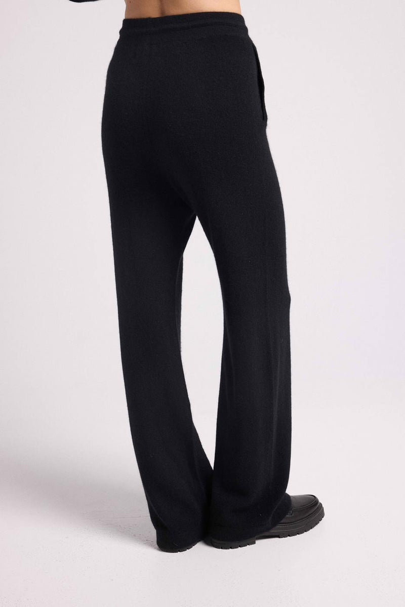 Pantalon Zumba - Noir - 100% Cachemire Oeko-Tex - Femme