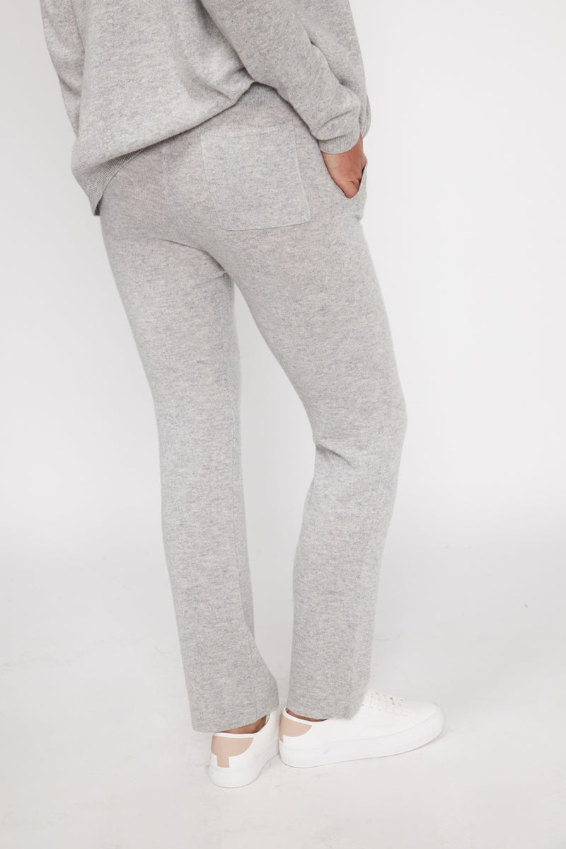 Zumba Pants - Pearl Grey - 100% Cashmere Oeko-Tex - Woman