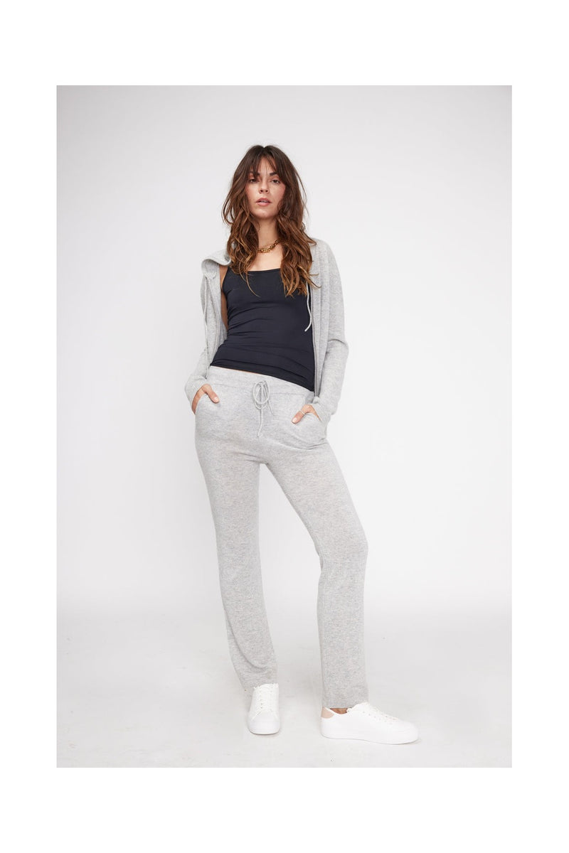 Zumba Pants - Pearl Grey - 100% Cashmere Oeko-Tex - Woman