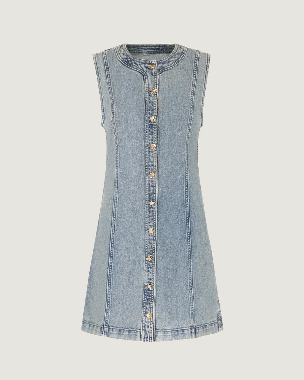 "Sea Buttons" Aulas Dress