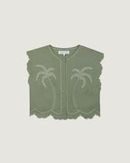 Chemise Palm Tree "Linen And Cotton" Bessin