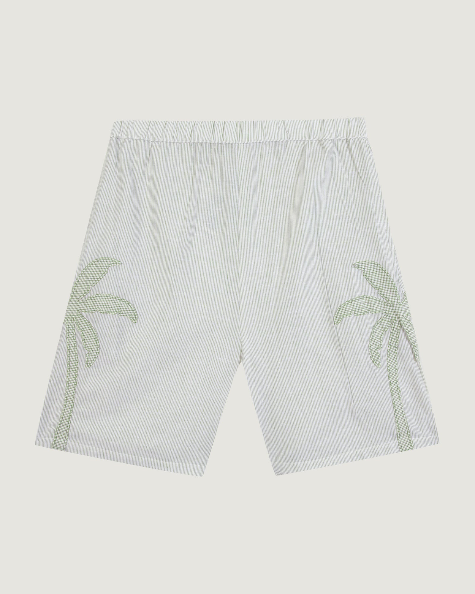 Palm Tree "Linen And Cotton" Beudant Bermuda Shorts