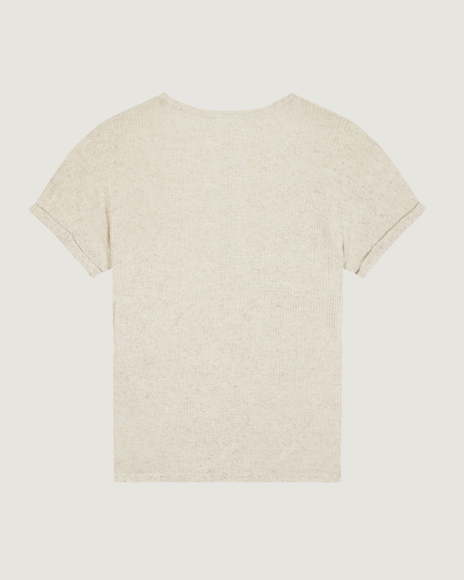 "Patch Heart" Chateau Cotton Linen T-Shirt