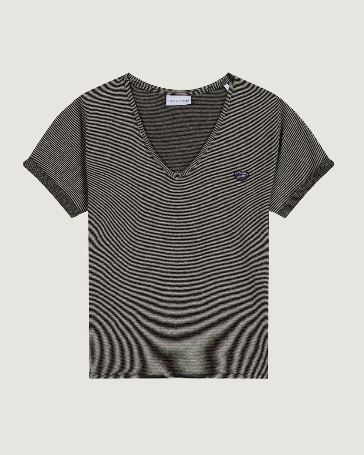 T-Shirt "Patch Coeur" Chateau Cotton Linen - Femme