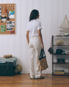 Pantalon "Lyocell And Linen" Chevreuil