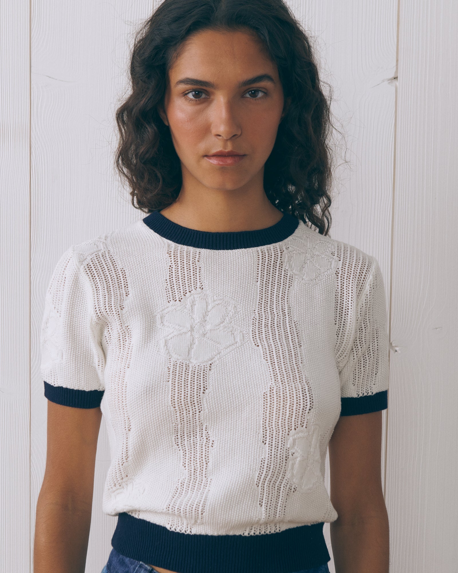 T-Shirt Maille "Flowers" Gravilliers