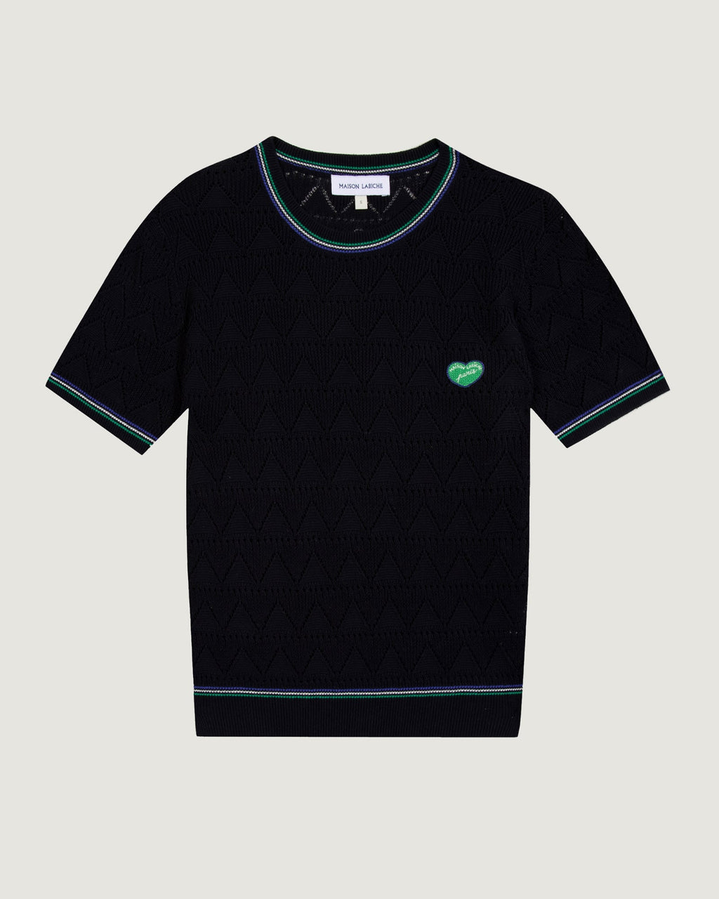 Gravilliers Knitted “Heart Patch” T-Shirt