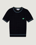 Gravilliers Knitted “Heart Patch” T-Shirt