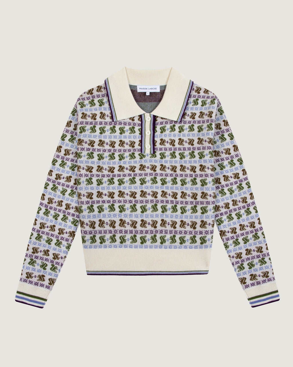 Jersey "Squirrel Jacquard" Laveran Wool