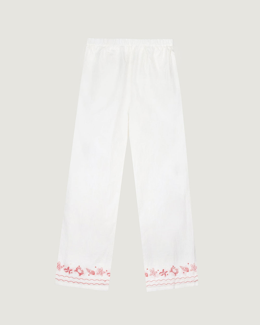 “Linen And Cotton” Shells Oudin Trousers - Women