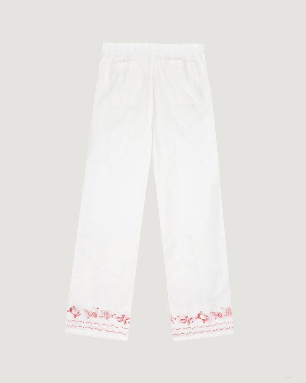 “Linen And Cotton” Shells Oudin Trousers - Women