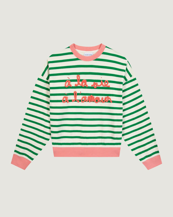 Sweatshirt "A La Vie A L Amour" Petiet - Femme