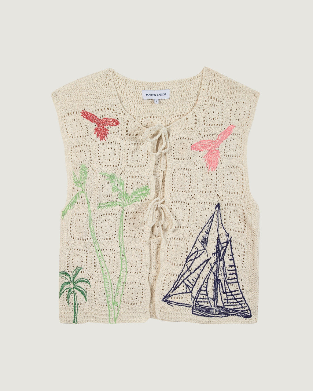 “Palm Trees” Piver Sleeveless Jacket