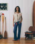 Veste Sans Manches "Palmiers" Piver - Femme