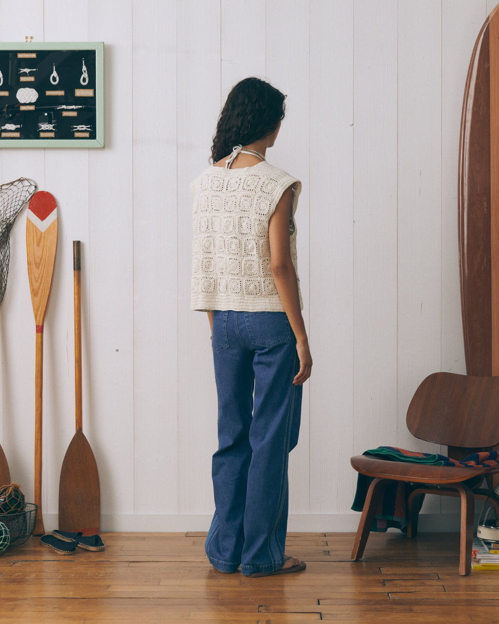 “Palm Trees” Piver Sleeveless Jacket