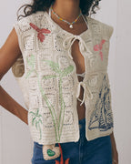 “Palm Trees” Piver Sleeveless Jacket