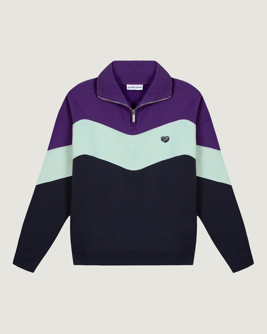 "Patch Coeur" Placide Patchwork Sweatshirt