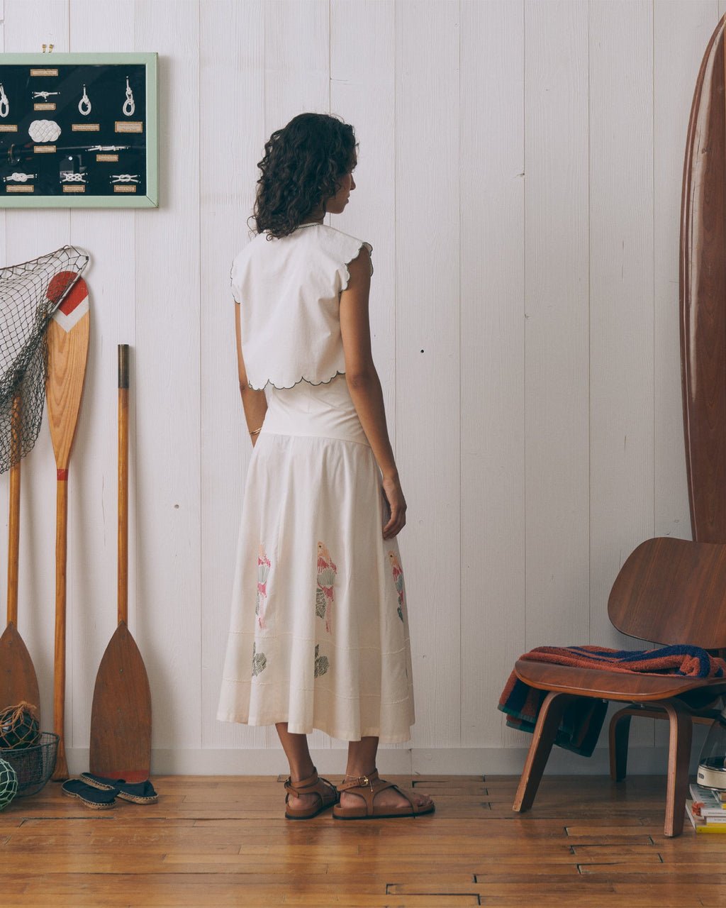 Parrots "Linen And Cotton" Portalis Skirt