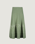 Palm Tree "Linnen And Cotton" Portalis Skirt