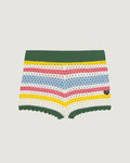 Recipon "Crochet" Heart Patch Shorts