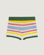 Recipon "Crochet" Heart Patch Shorts