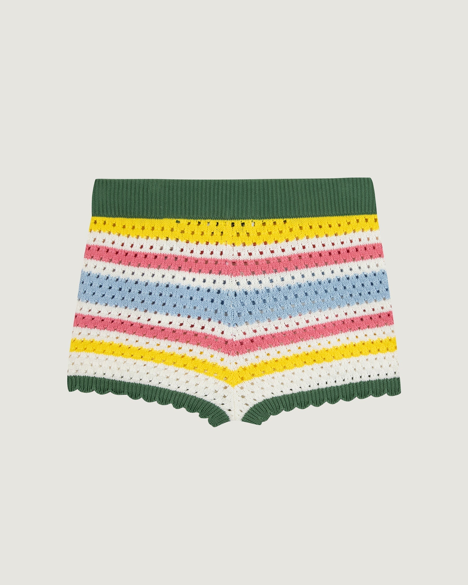 Recipon "Crochet" Heart Patch Shorts