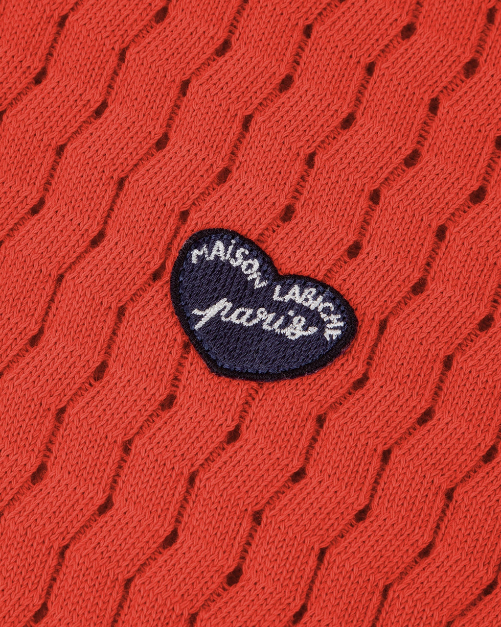 "Ruche Heart Patch" Polo