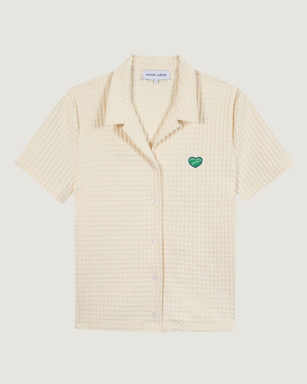 Chemise Patch Coeur "Waffle Cotton" Souchier - Femme