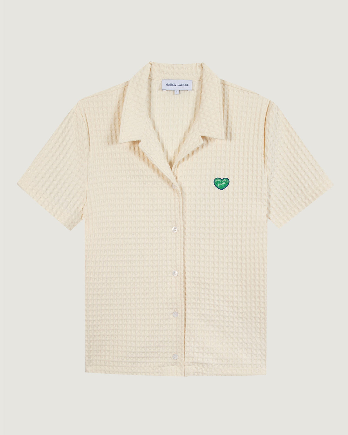Chemise Patch Coeur "Waffle Cotton" Souchier - Femme