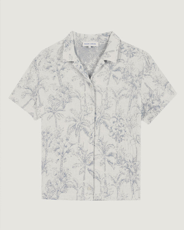 Chemise Palm Tree "Jacquard" Souchier - Femme