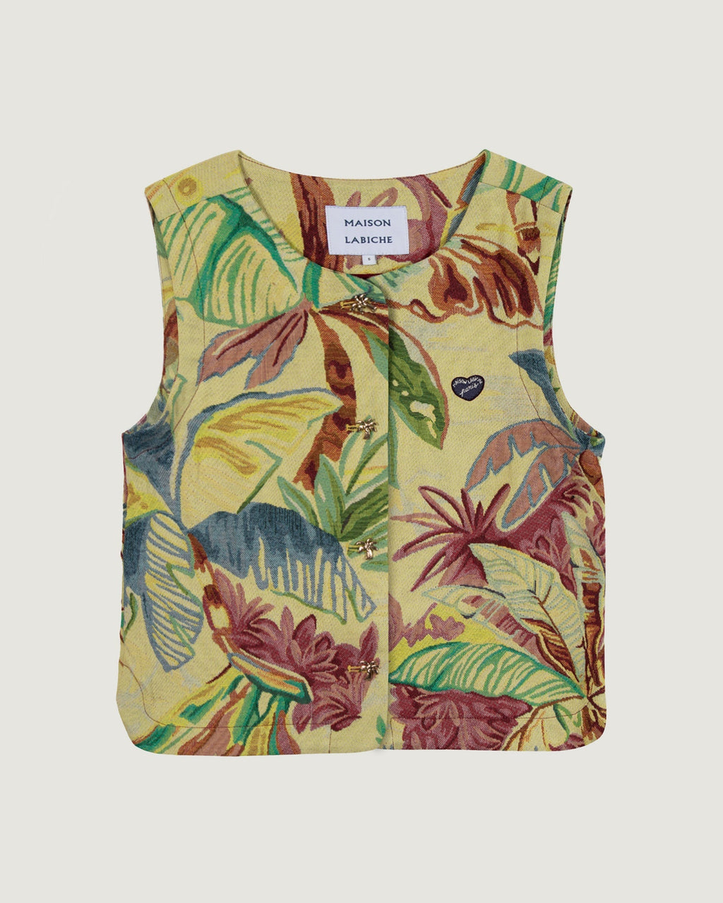 Palm Tree "Jacquard" Valhubert Sleeveless Jacket