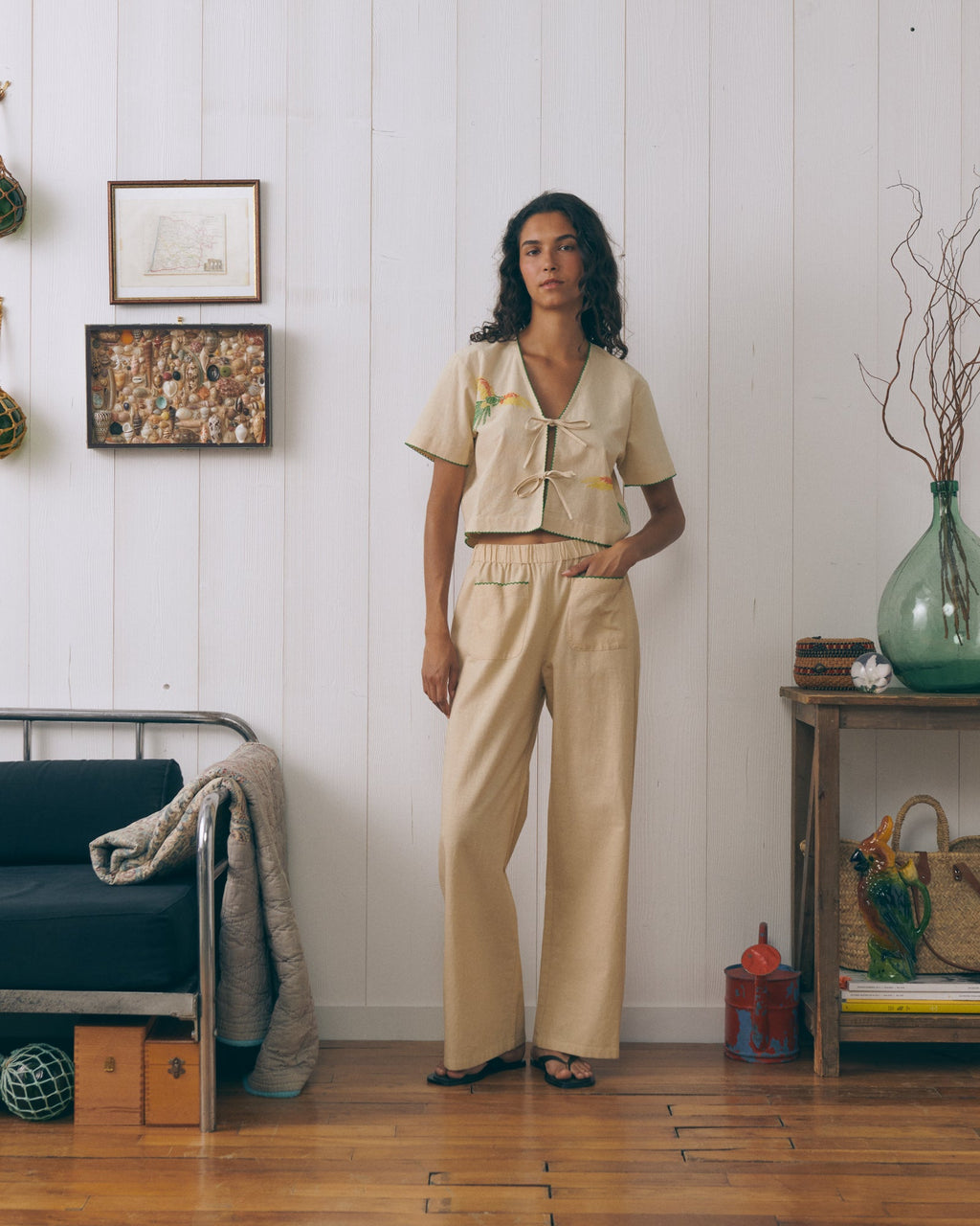 Parrots "Linen And Cotton" Veneur Shirt
