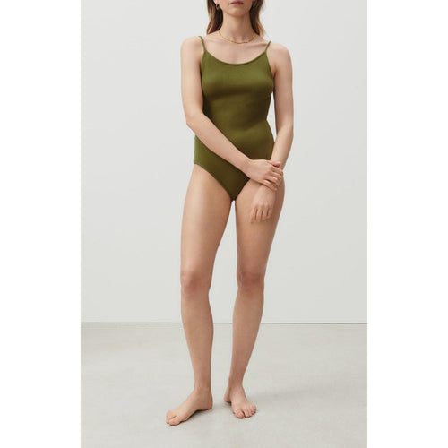 Thin Straps Bodysuit - Thyme - Women
