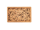 Plateau Querco Liège Rectangulaire - 22,5x14,5x1,5cm - Charbon