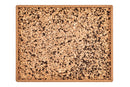 Plateau Querco Liège Rectangulaire - 46x36x1,5cm - Charbon