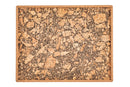 Plateau Querco Liège Rectangulaire - 46x36x1,5cm - Terre