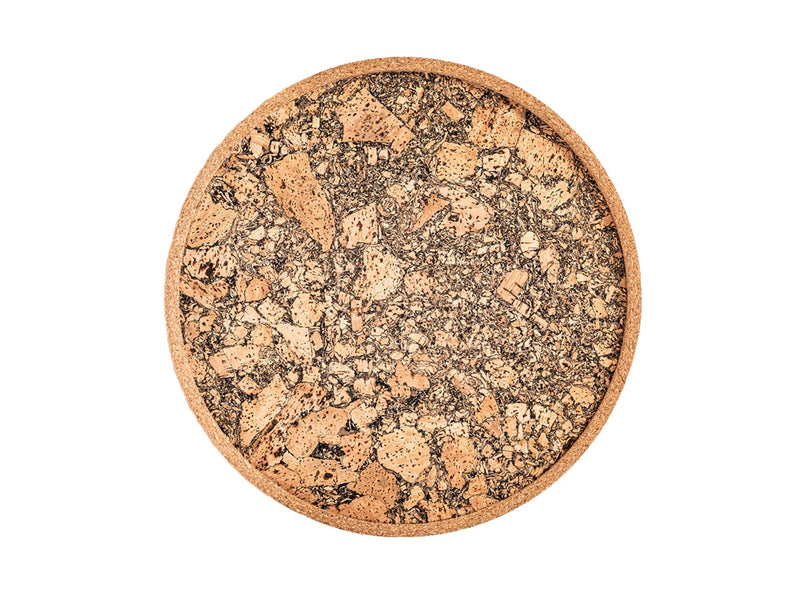 Plateau Querco Liège Rond - ⌀40cm - Terre