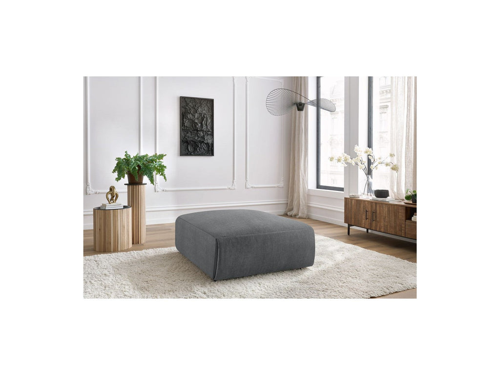 Jeanne - Grand Pouf - Tissu Velours