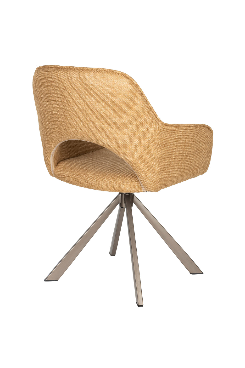 Toye - Dining Chair - Polyester - Ochre/Yellow