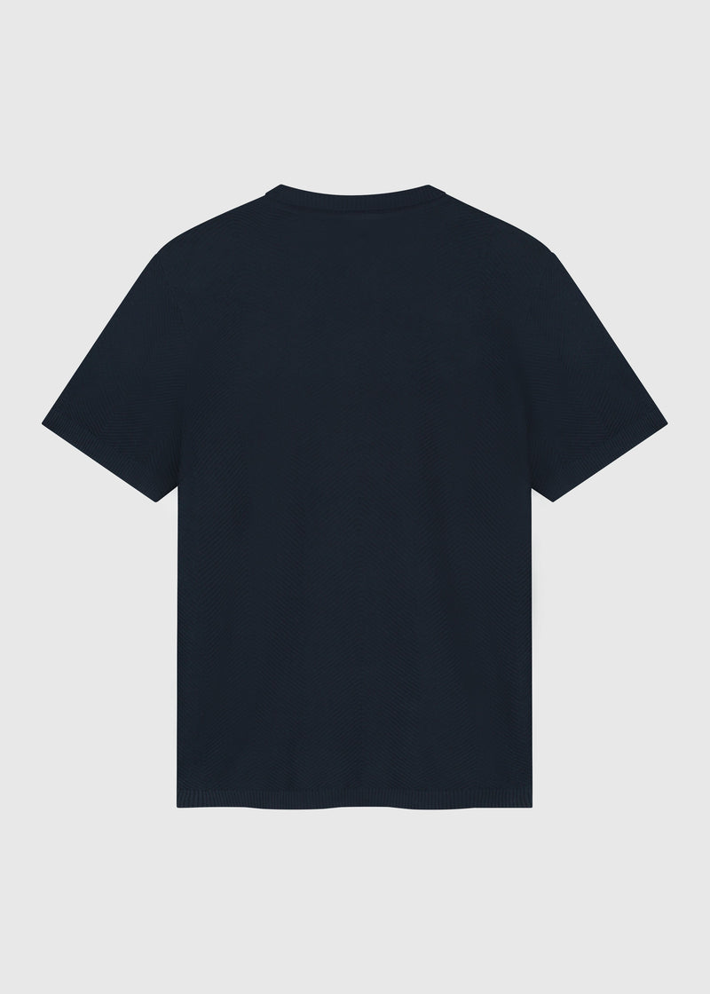 Structure Polo Shirt - Navy Blue