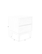 June - Bedside Table - Solid Oak - Beige
