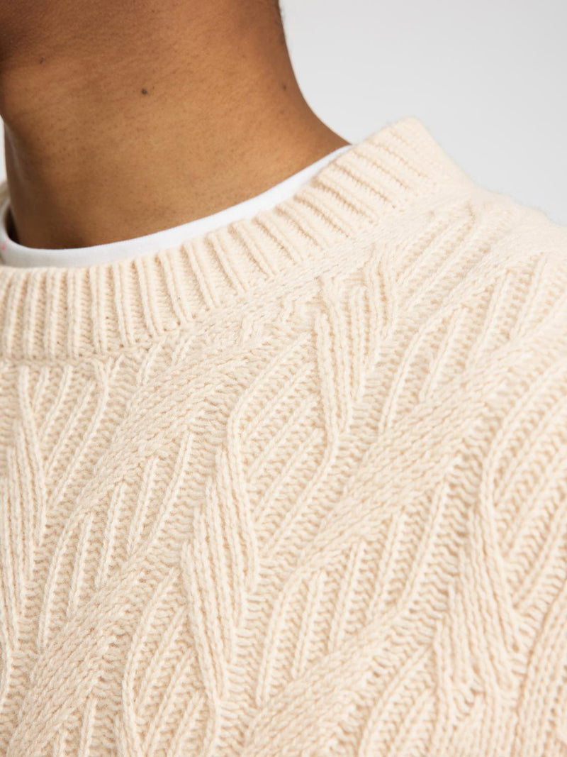 Pull En Maille - Oatmeal - Homme