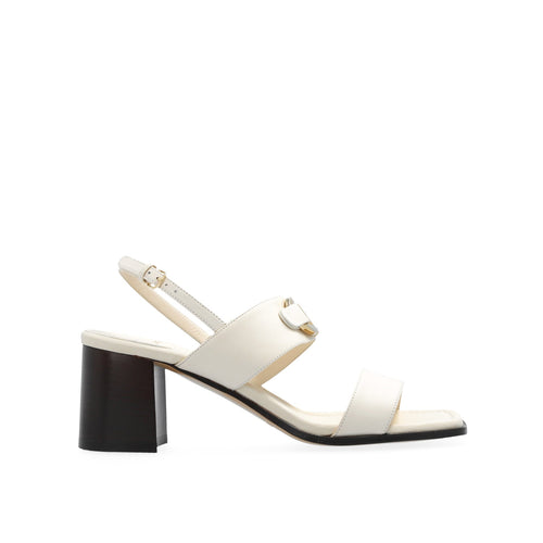 Sandales - Salvatore Ferragamo Lou Leather - Cream