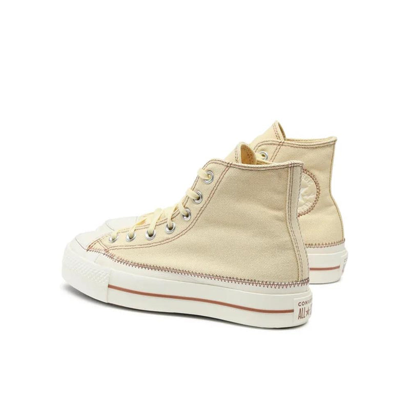 Sneakers Chuck Taylor All Star Lift Platform Contrast Stitching - Beige